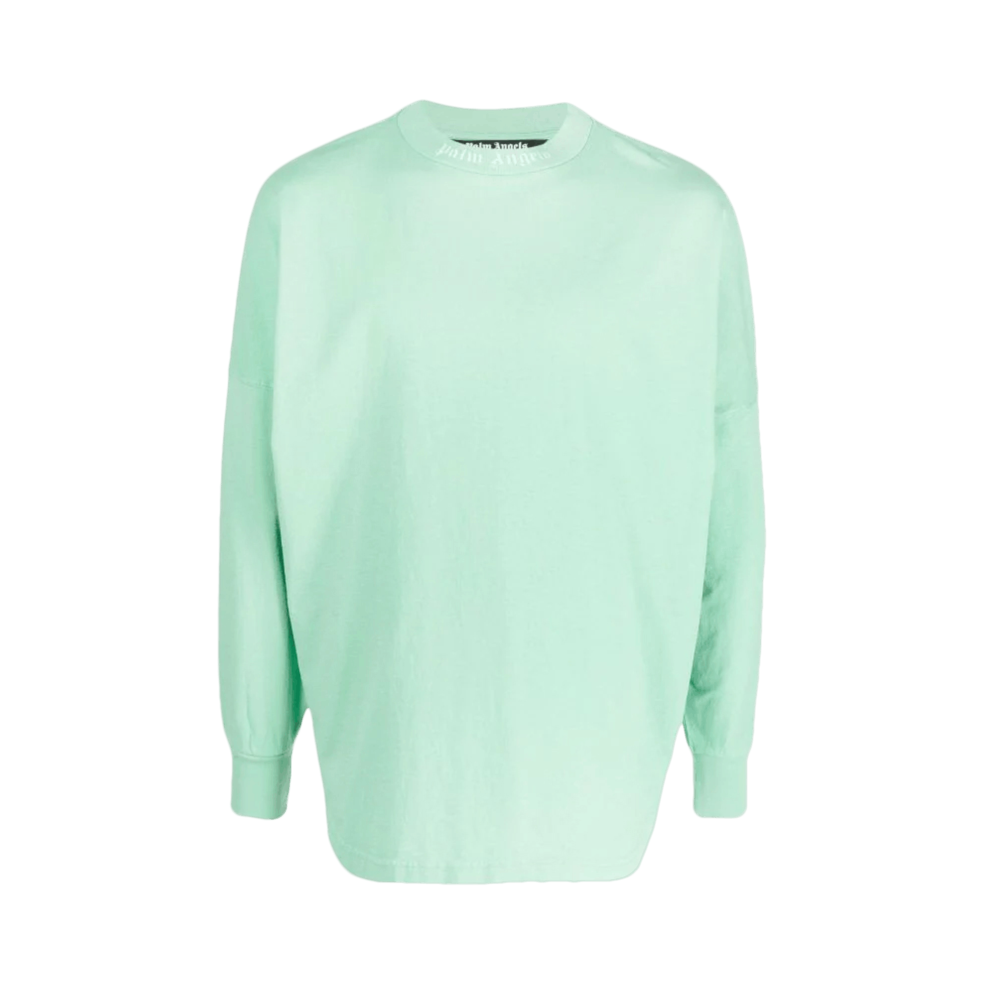 Palm Angels Classic Logo Over Long-Sleeve Tee 'Fluorescent Green'