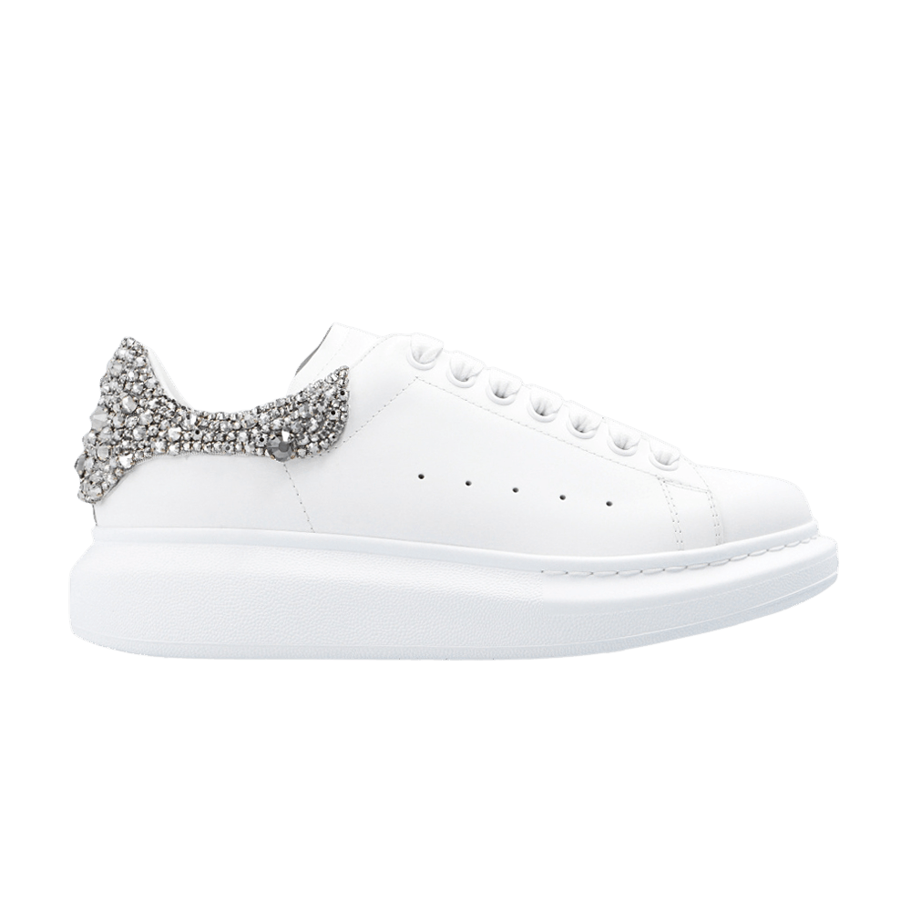 Alexander McQueen Oversized Sneaker 'White Silver Crystal'