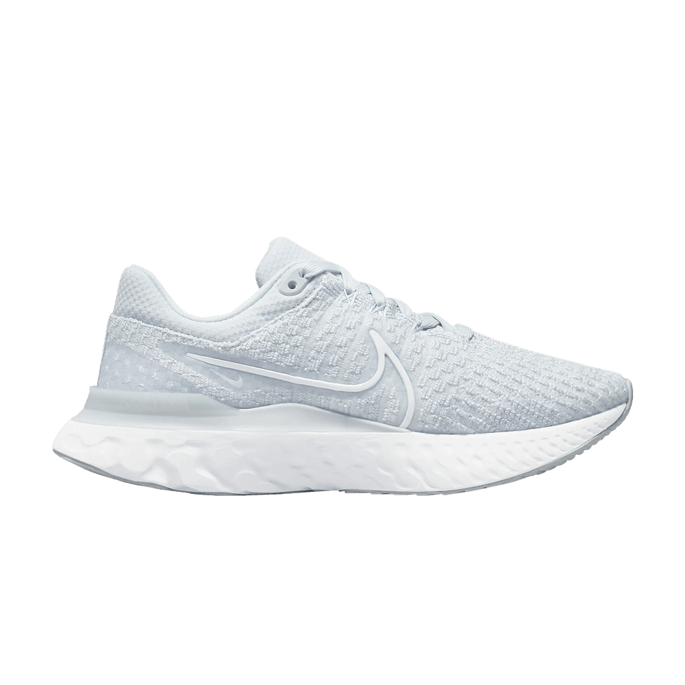 Pre-owned Nike Wmns React Infinity Run Flyknit 3 'pure Platinum' In Blue