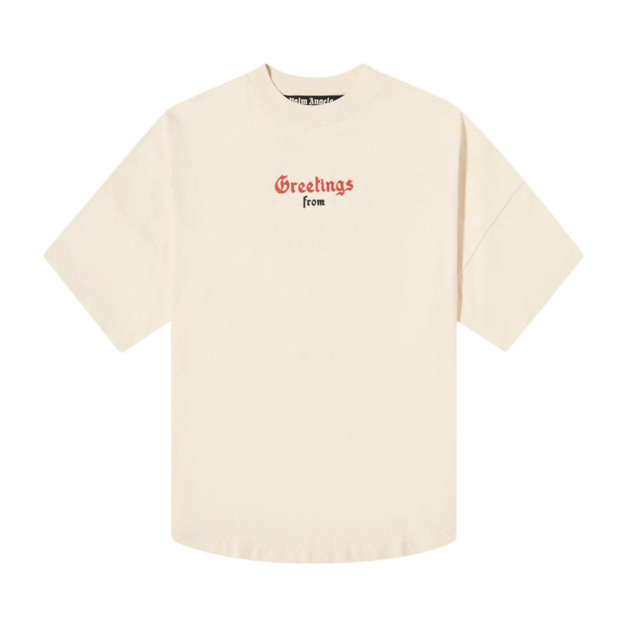 Palm Angels California Logo Over Tee 'Off White/Red'