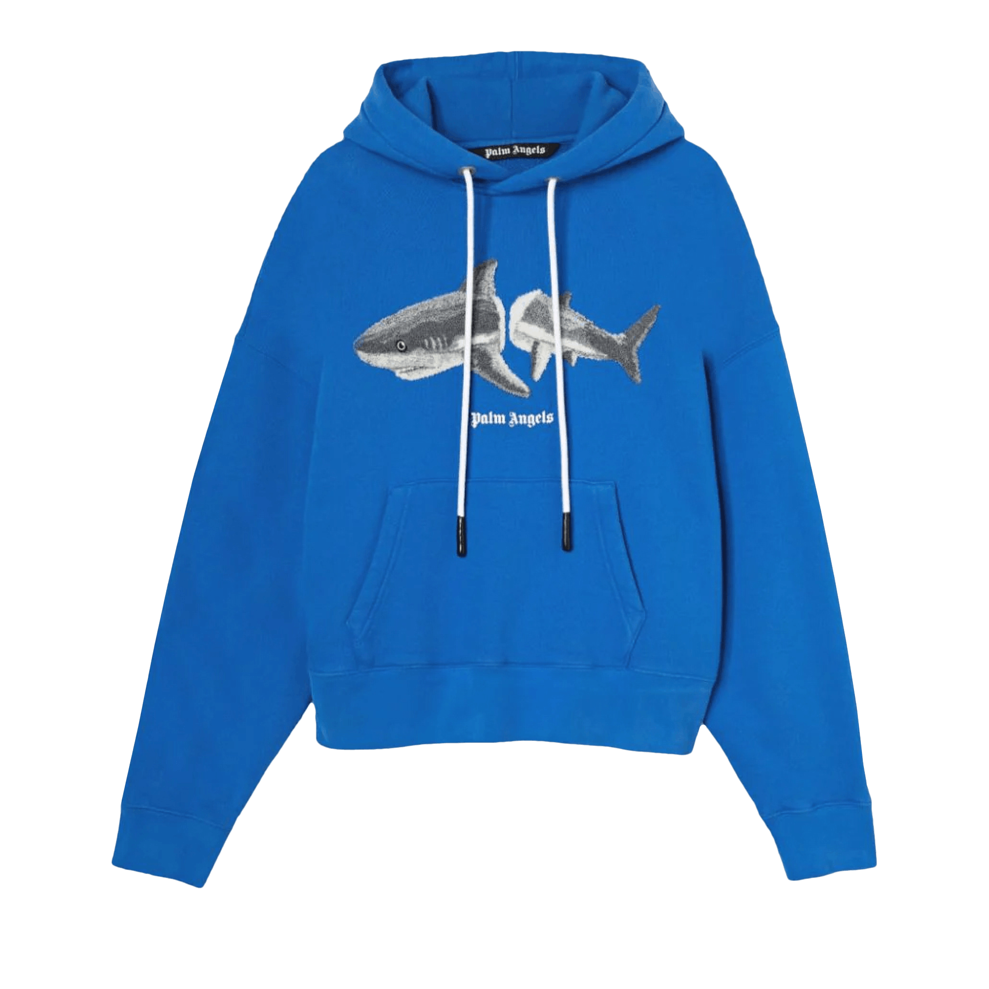Palm Angels Shark Hoodie 'Blue/Grey'