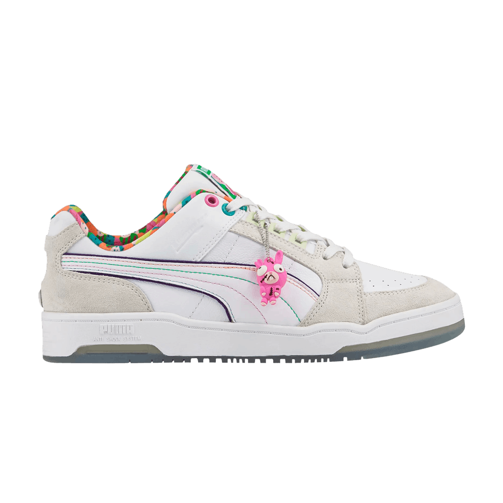 Pre-owned Puma Slipstream Low 'mad Bunny' In White