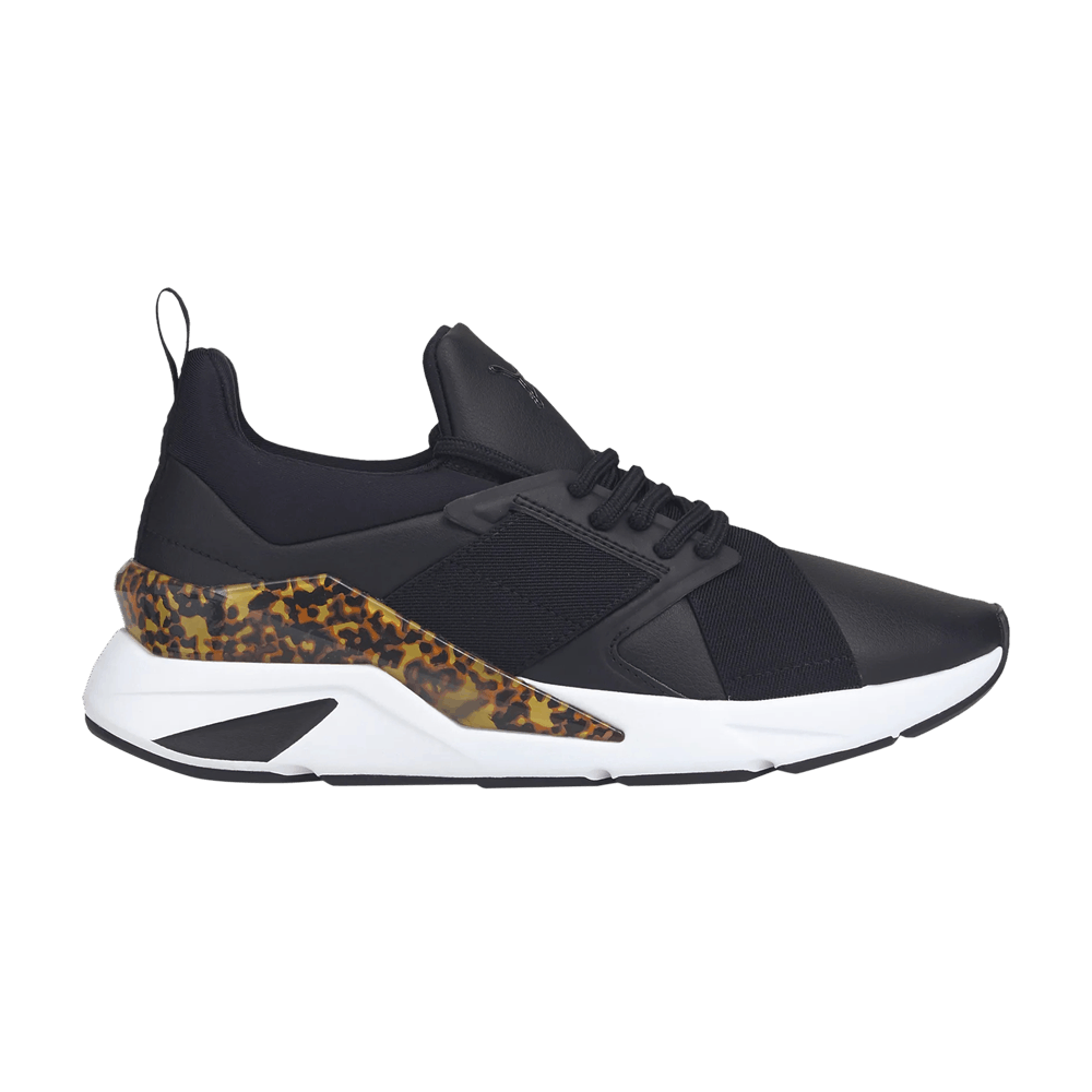 Pre-owned Puma Wmns Muse X5 'leo' In Black
