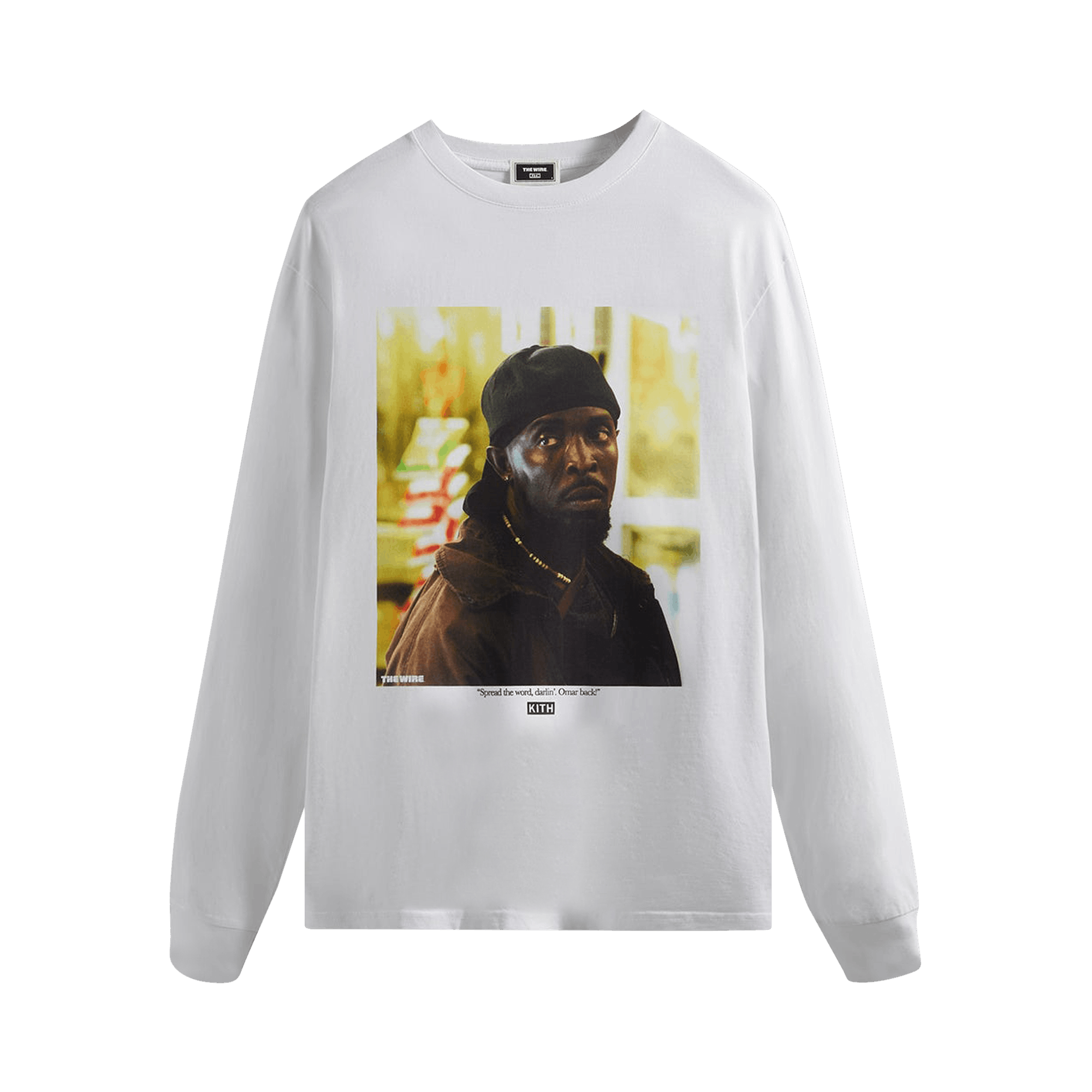 Kith For The Wire Omar Back Long-Sleeve Tee 'White'