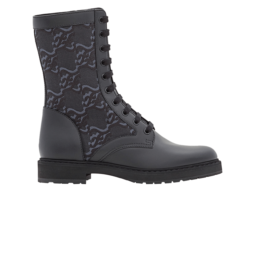 Fendi Wmns Leather Biker Boot 'Black'