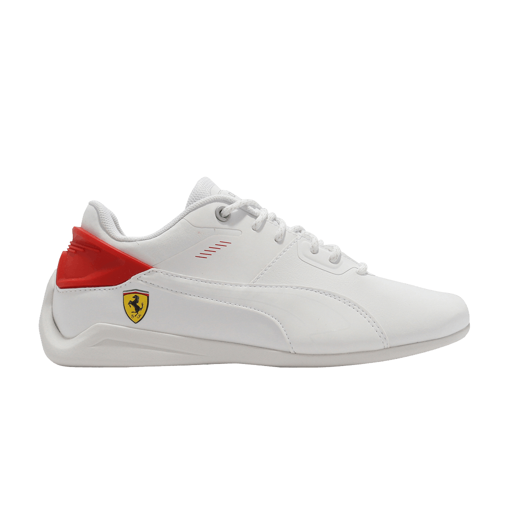 Pre-owned Puma Scuderia Ferrari X Drift Cat Delta Jr 'white Rosso Corsa'