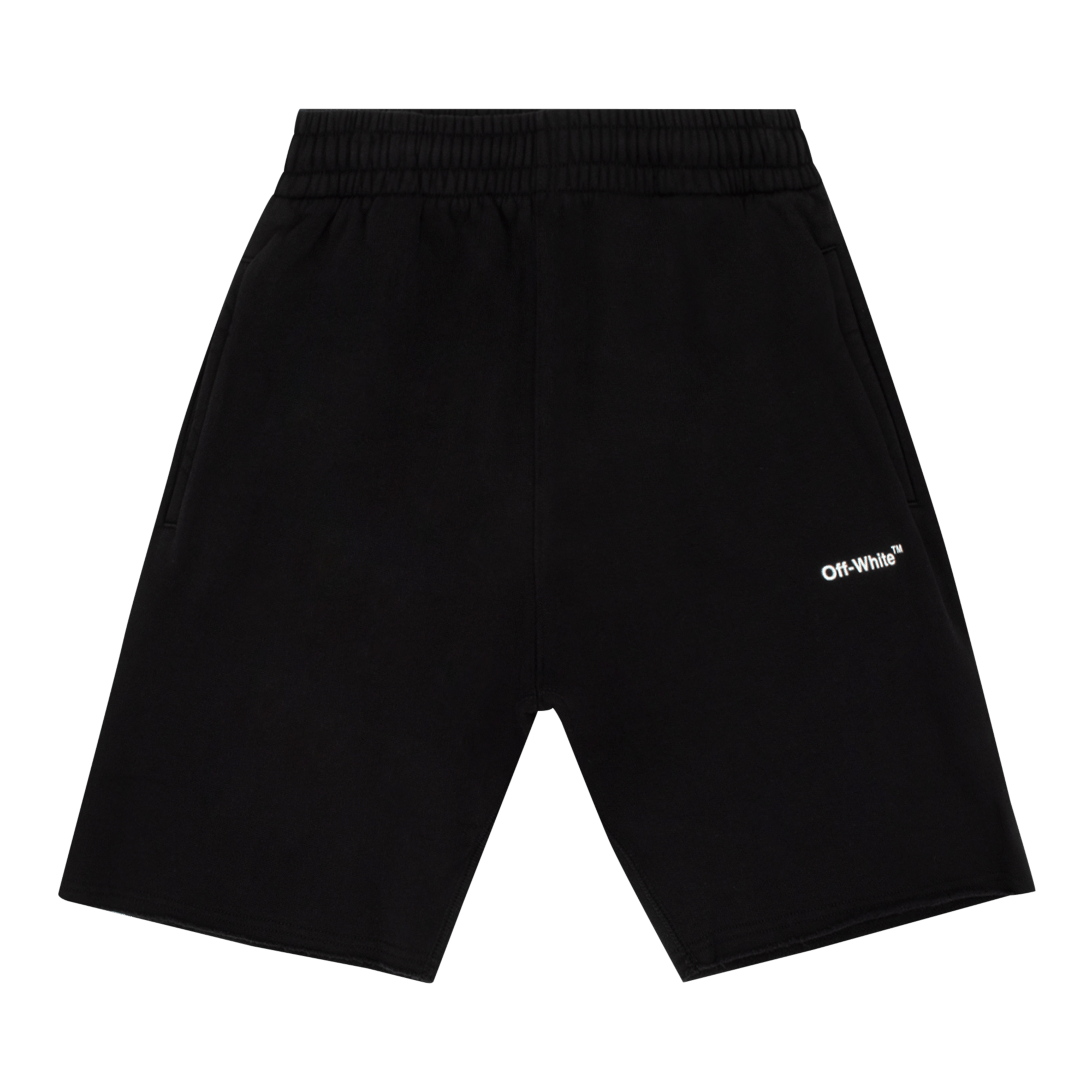 Off-White Diag Helvetica Sweatshort 'Black/White'
