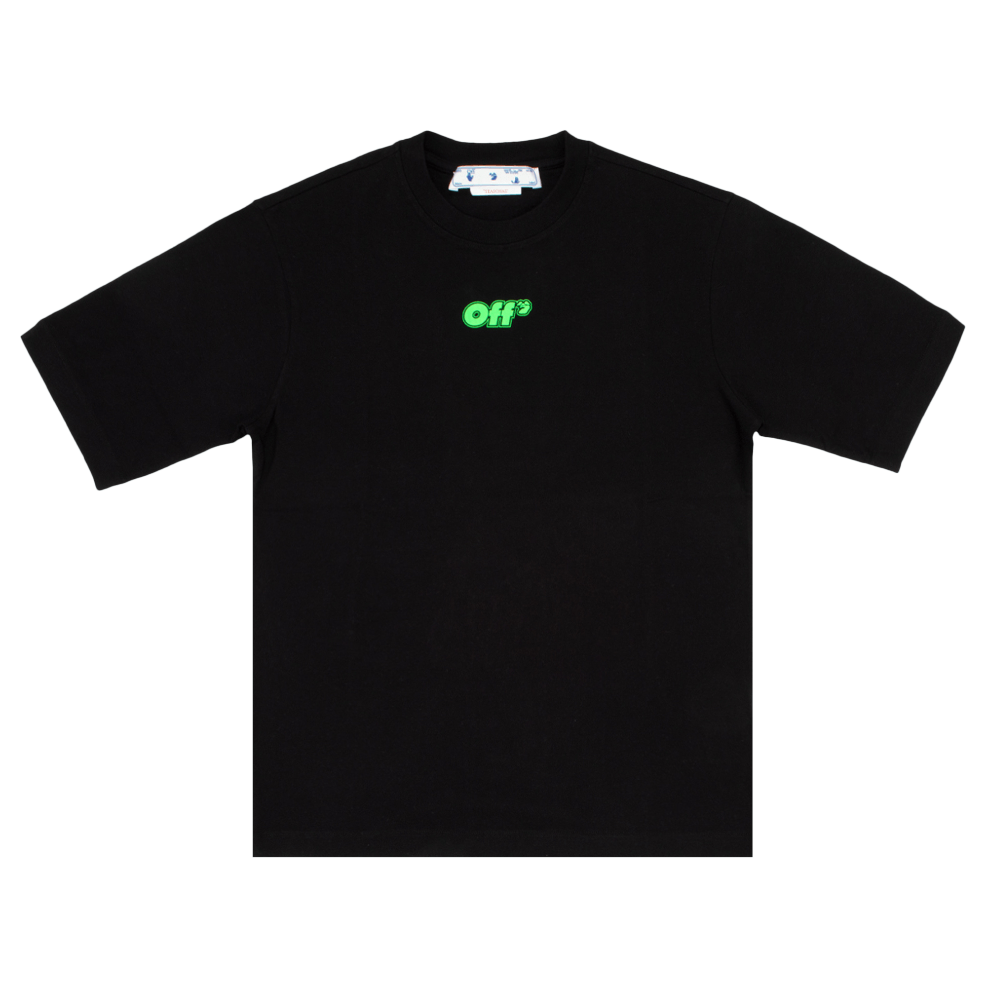 Off-White Rave Flyer Skate Short-Sleeve Tee 'Black/Green Fluo'