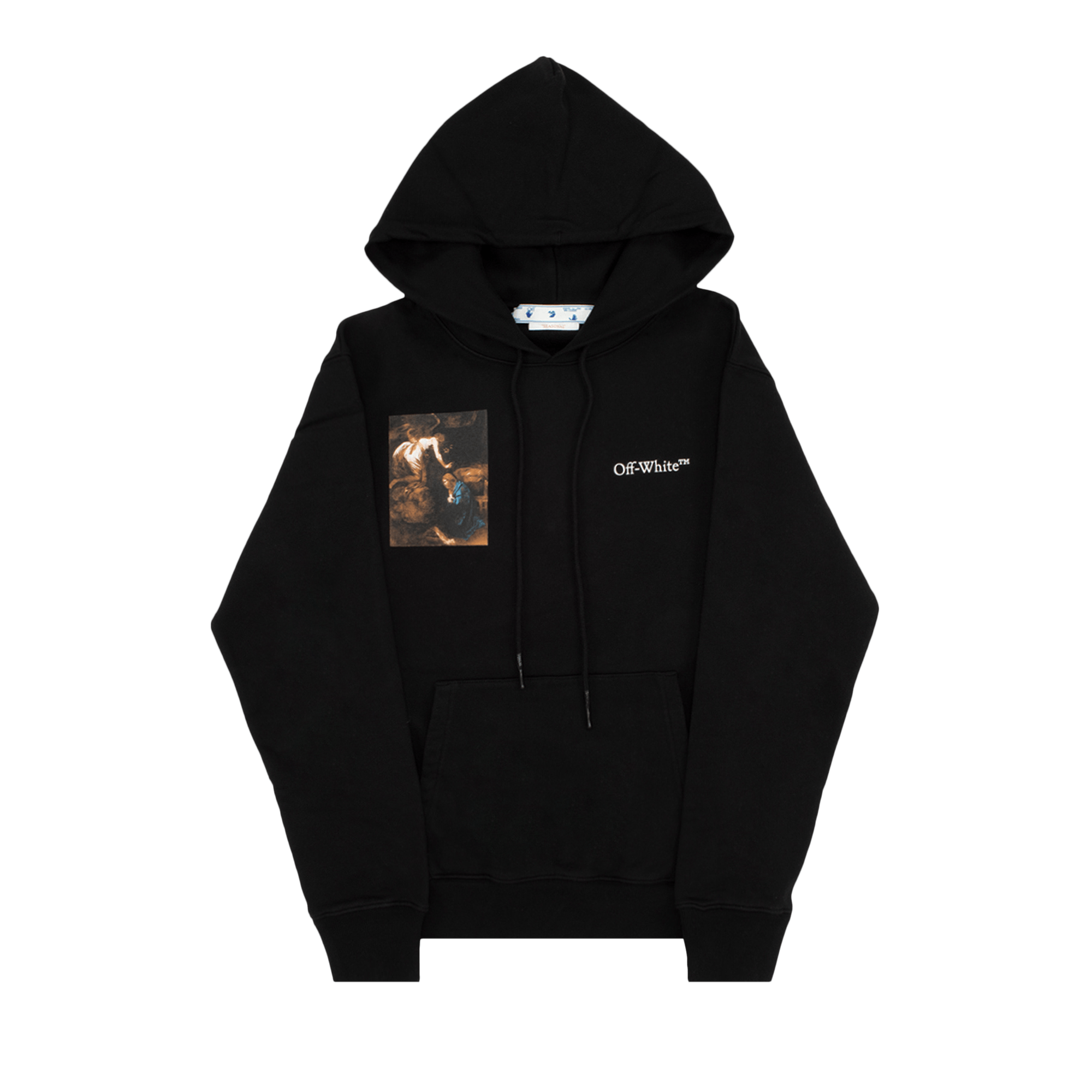 Off-White Caravag Lute Slim Hoodie 'Black/White'