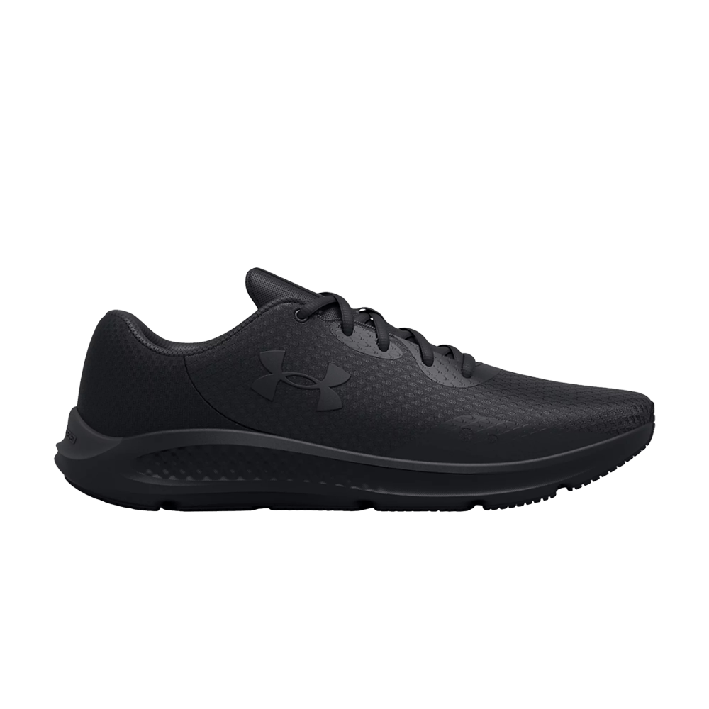 UNDER ARMOUR CHARGED PURSUIT 3 4E WIDE 'TRIPLE BLACK'