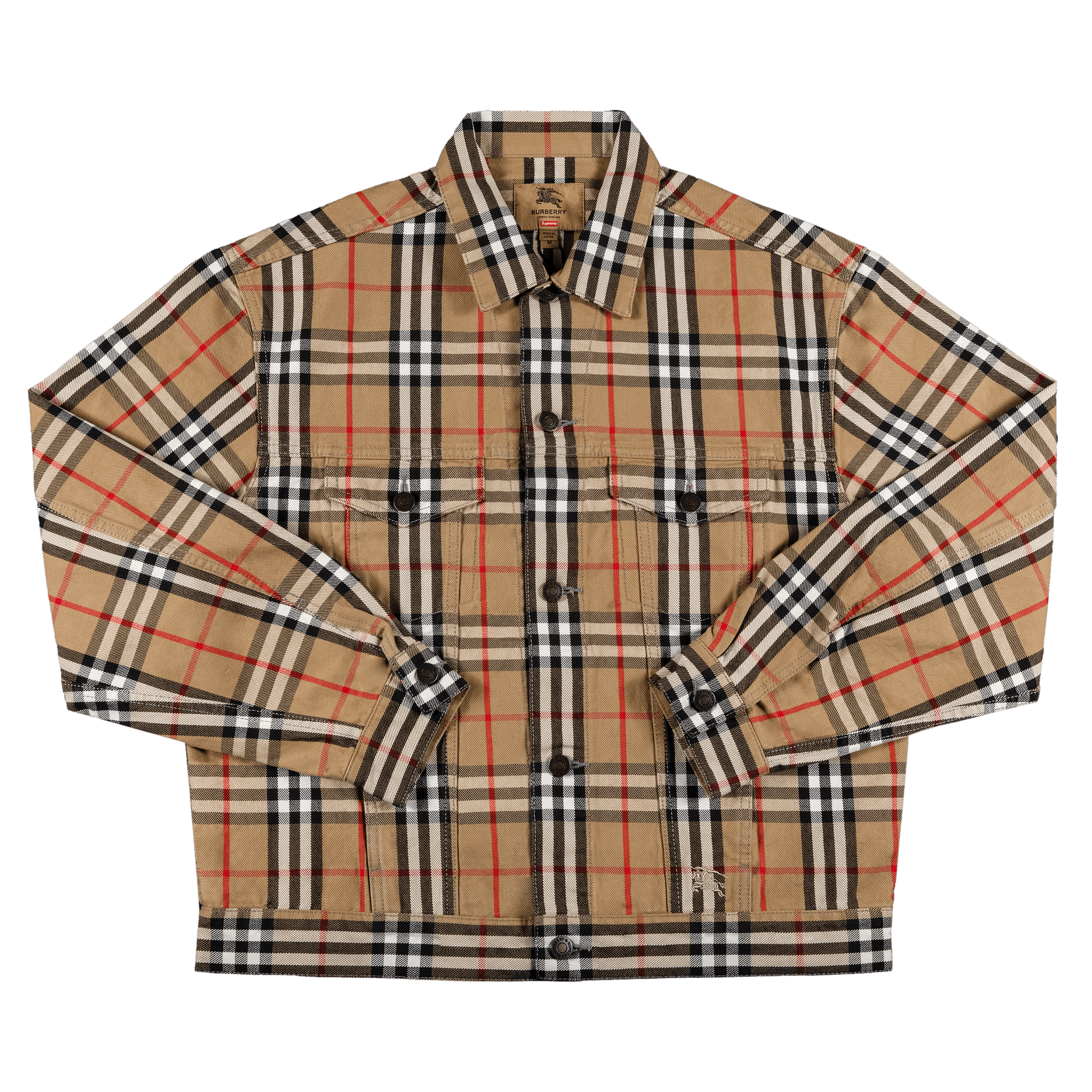Supreme x Burberry Denim Trucker Jacket 'Beige'