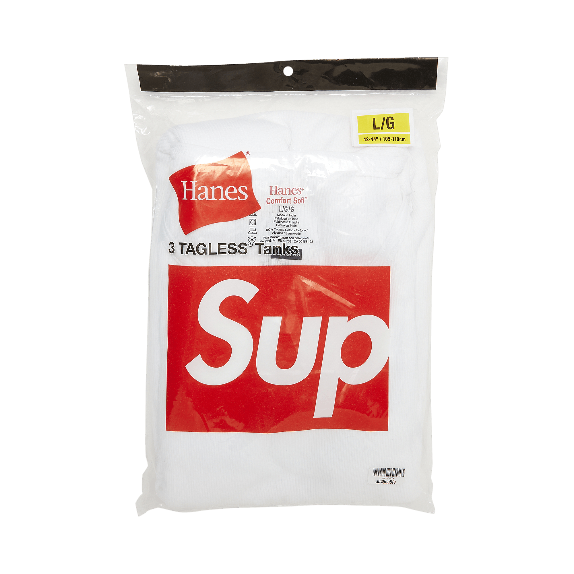 Supreme x Hanes Tagless Tank Tops (3 Pack) 'White'