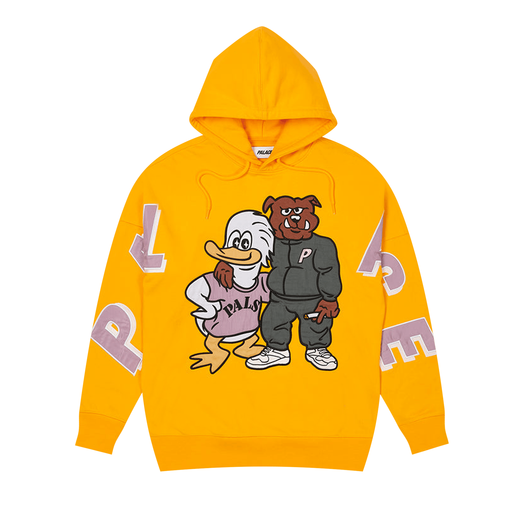 Palace Dog And Duck Drop Shoulder Hood 'Yellow'