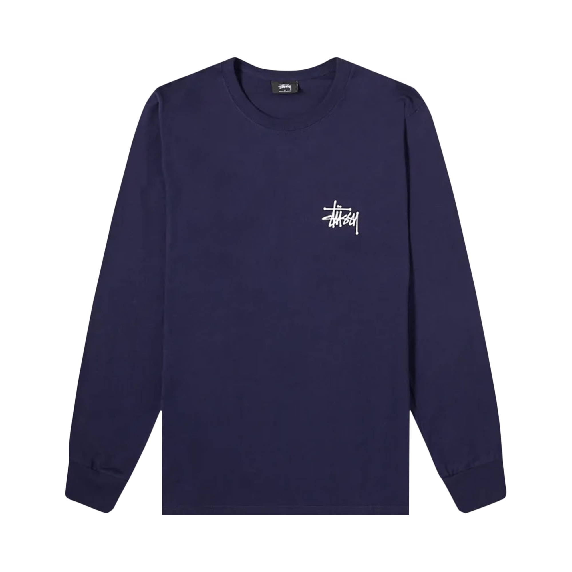 Stussy Basic Long-Sleeve Tee 'Navy'