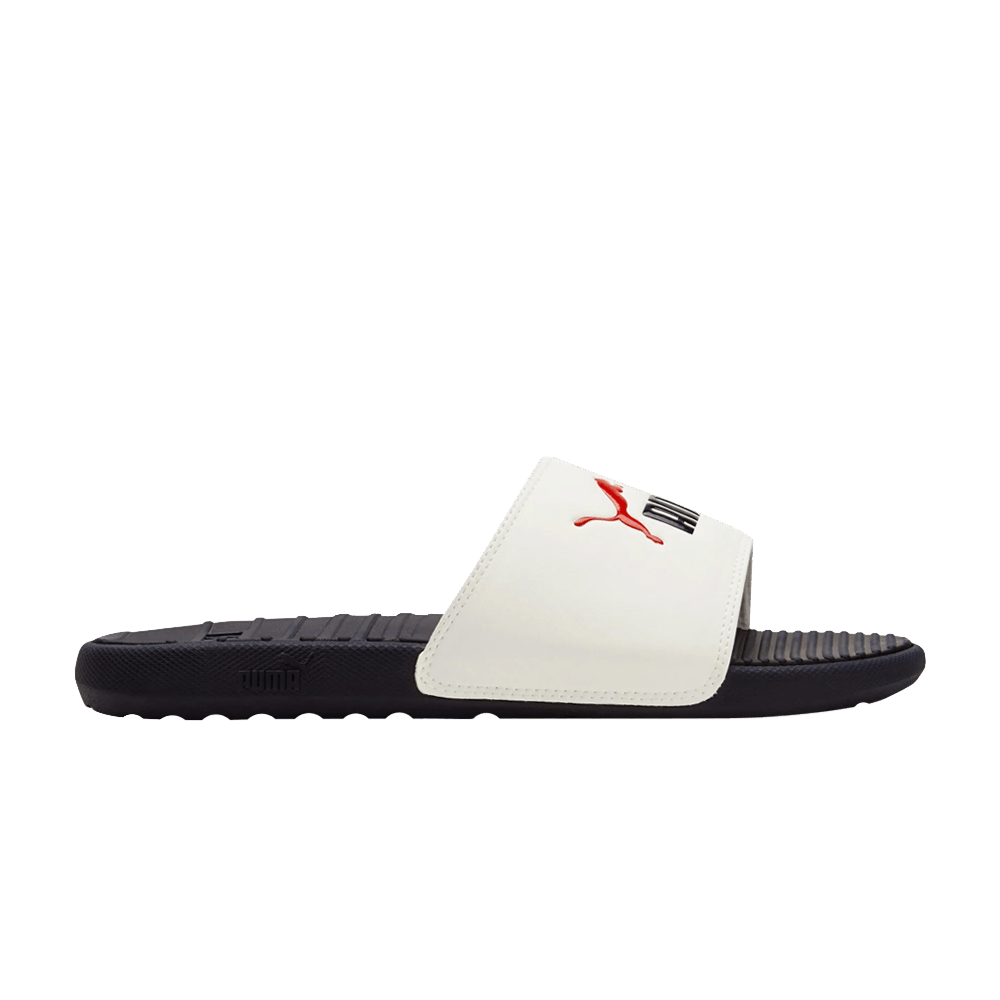 Pre-owned Puma Cool Cat Slides 'white High Risk Red'