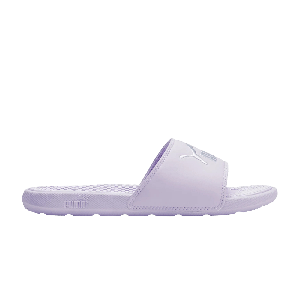 Pre-owned Puma Cool Cat Slides Jr 'lavender Fog' In Purple