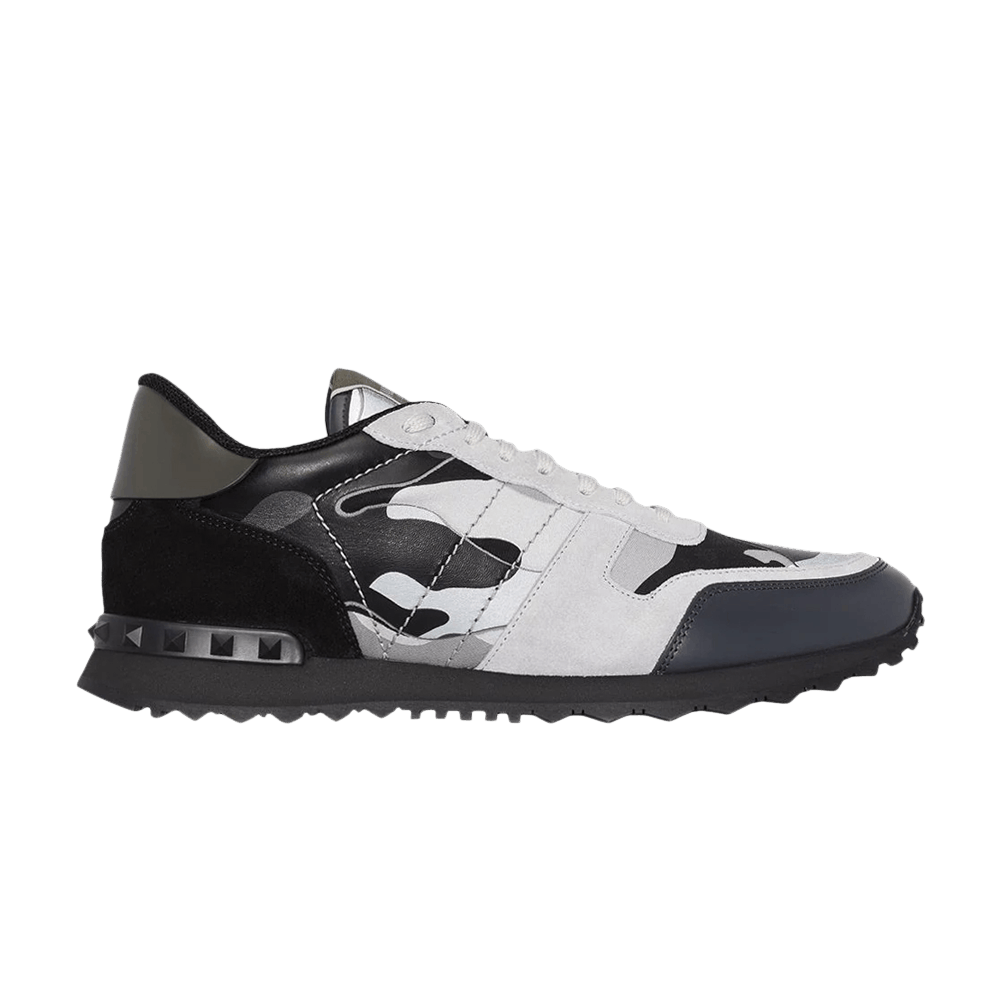 Valentino Rockrunner Rockstud Lace 'Grey Black Camo'