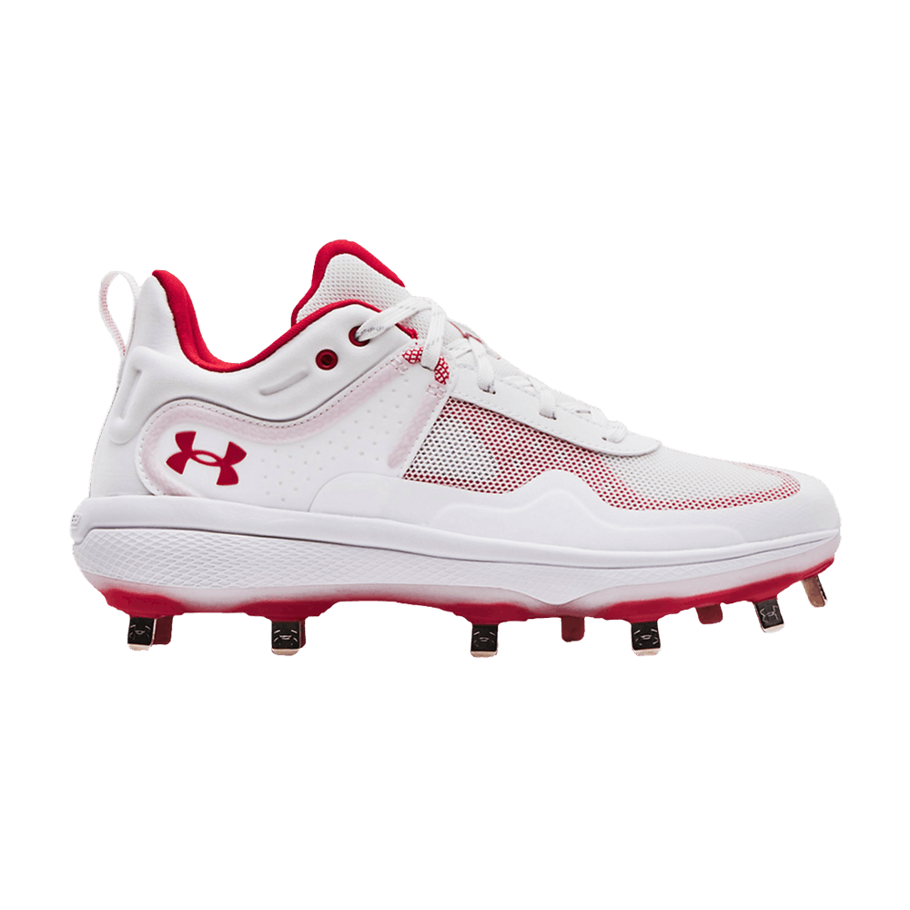 Pre-owned Under Armour Wmns Glyde Mt 'white Red'