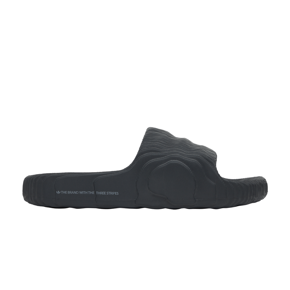 Pre-owned Adidas Originals Adilette 22 Slides 'carbon' In Black