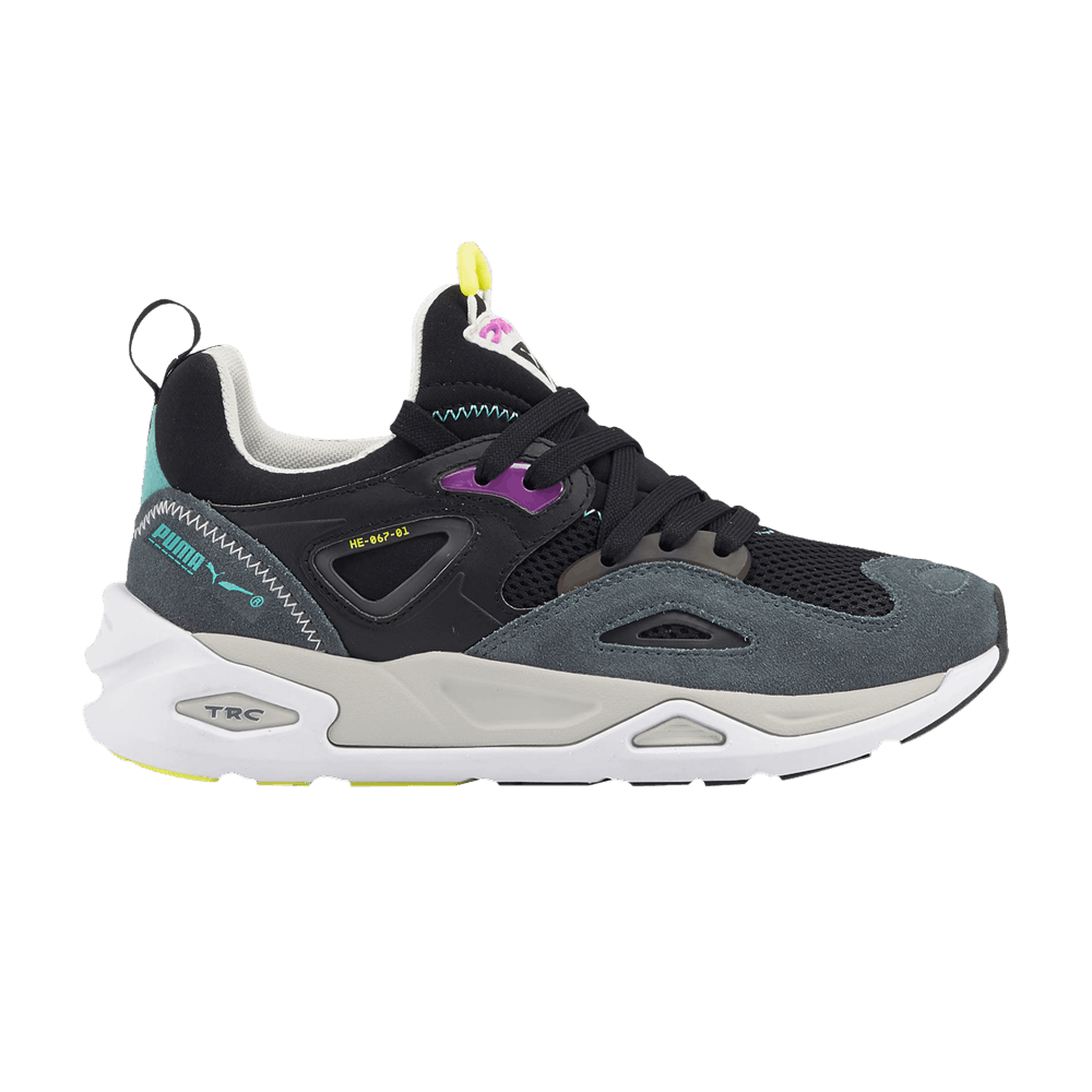 Pre-owned Puma Trc Blaze Big Kid 'black Dark Slate'