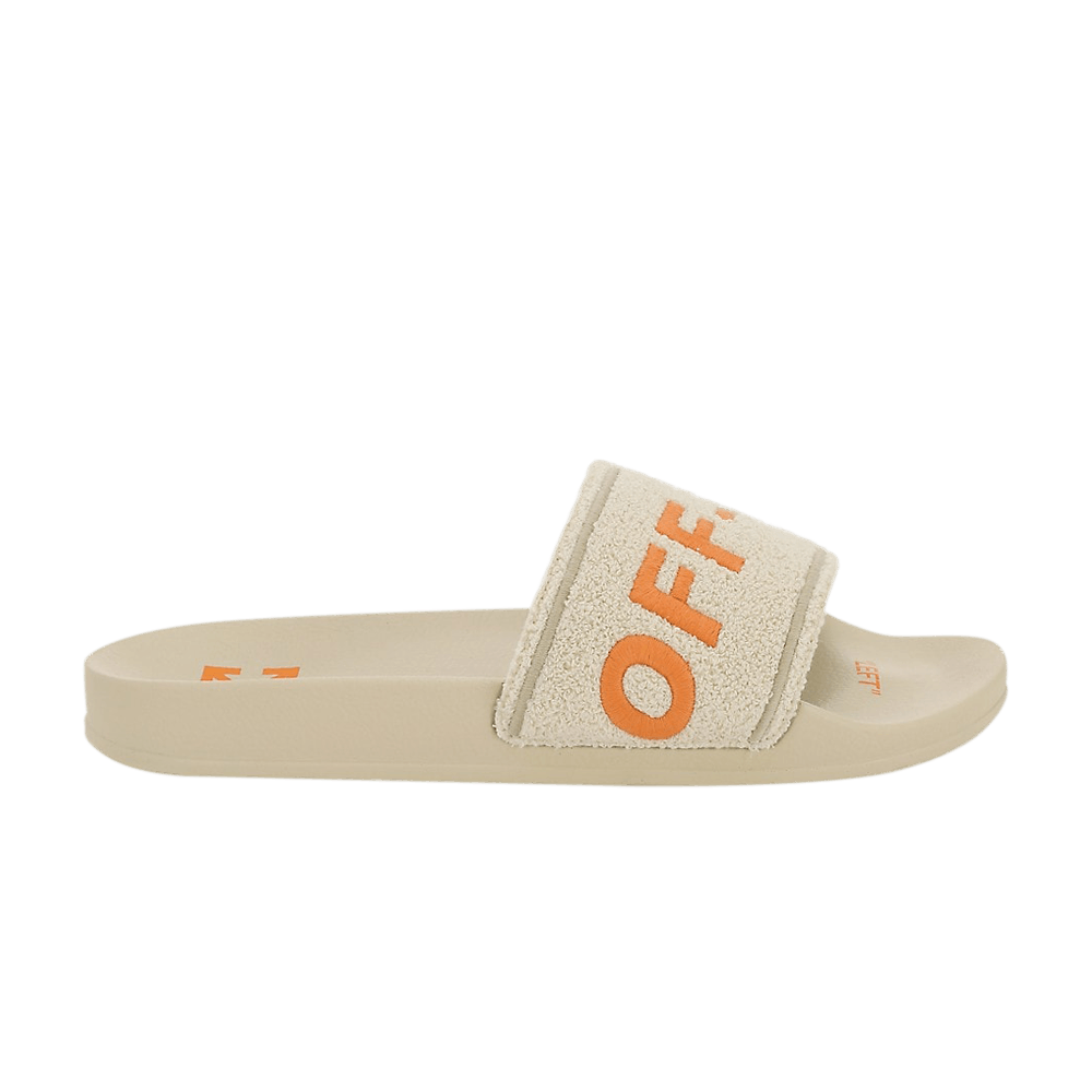 Off-White Towel Embroidery Slider 'Beige Orange'