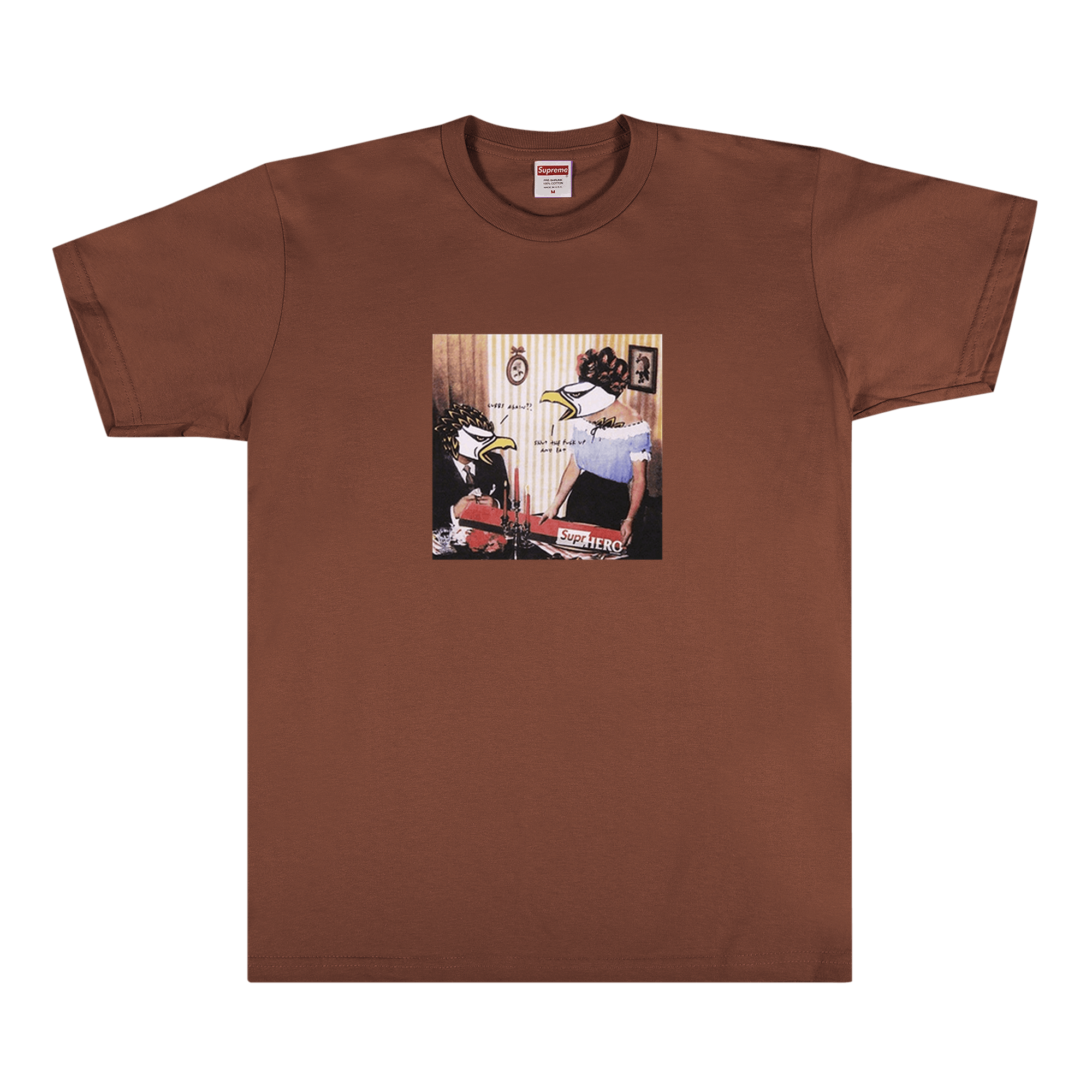 Supreme x ANTIHERO Curbs Tee 'Brown'