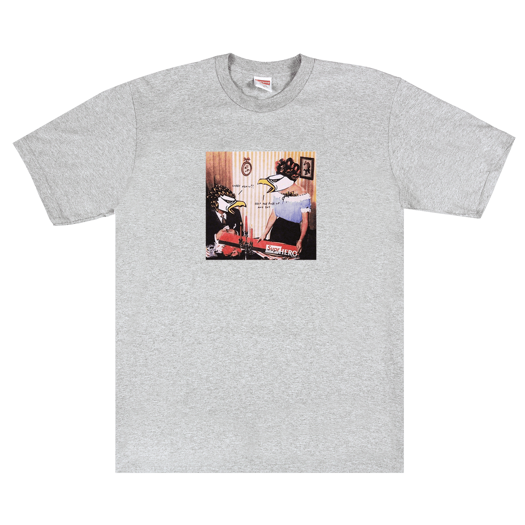 Supreme x ANTIHERO Curbs Tee 'Heather Grey'