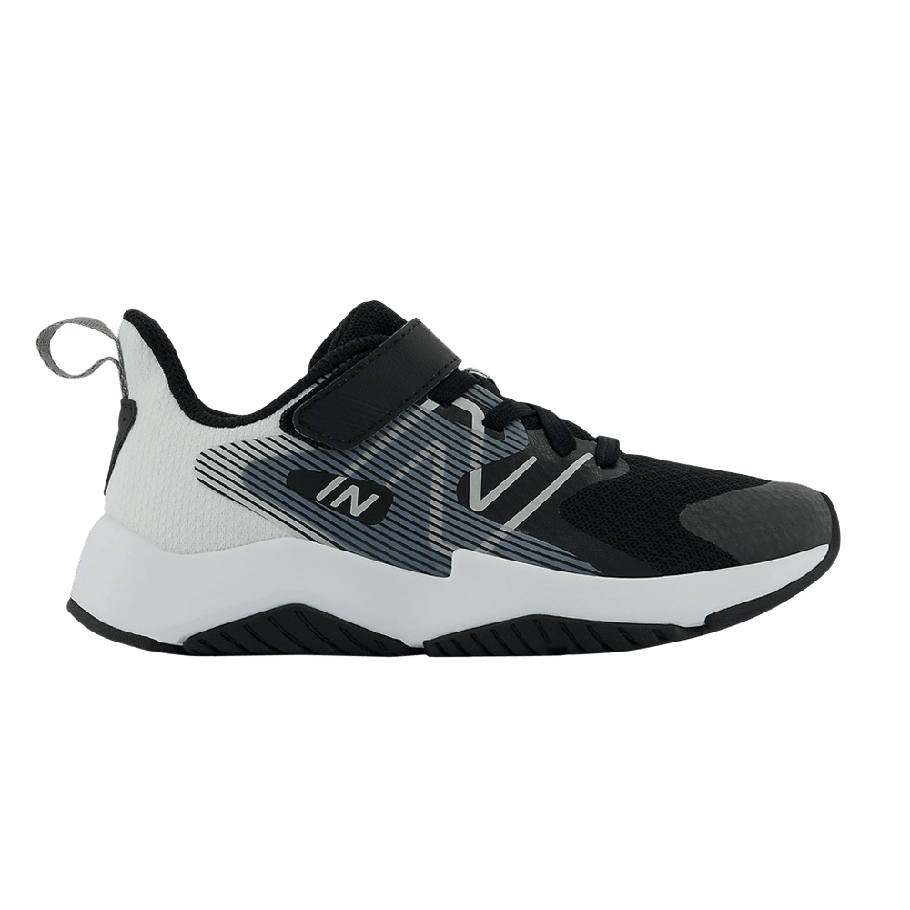 New Balance Rave Run v2 Bungee Lace Big Kid X-Wide 'Black White'