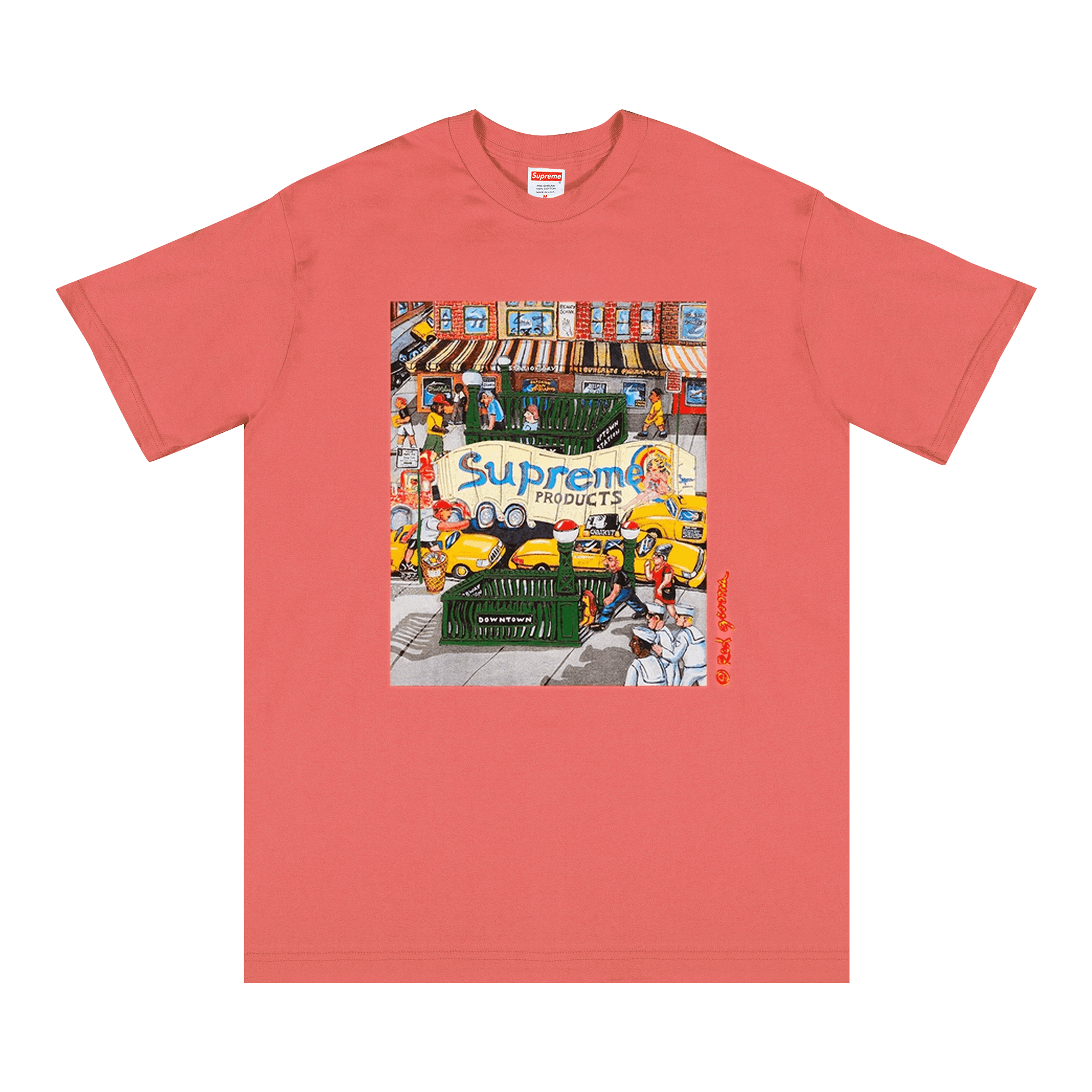 Supreme Manhattan Tee 'Bright Coral'