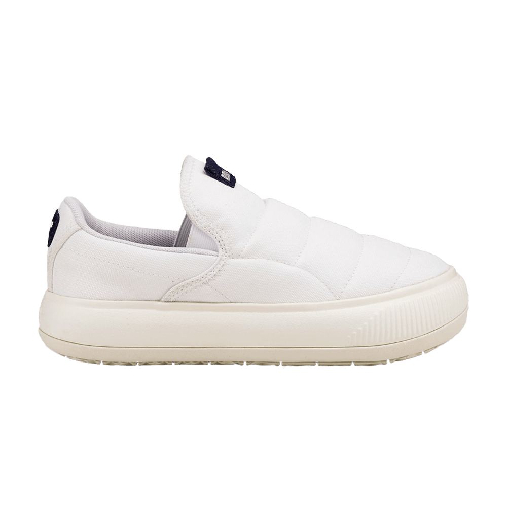 Pre-owned Puma Wmns Suede Mayu Slip-on Canvas 'white Marshmallow'