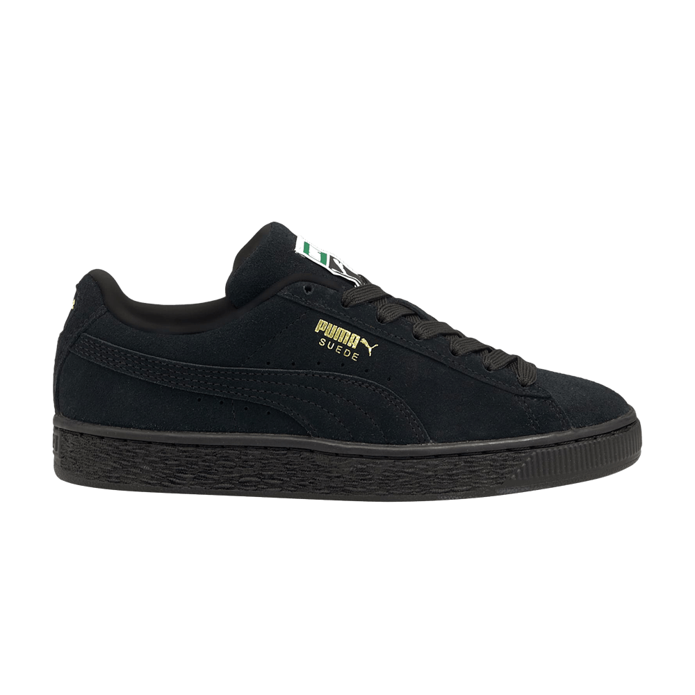 Pre-owned Puma Suede Classic 21 Jr 'triple Black'