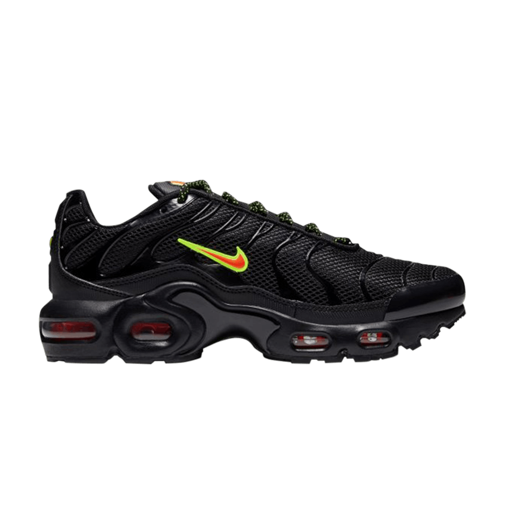 Nike Air Max Plus GS 'Black Volt Hyper Crimson'