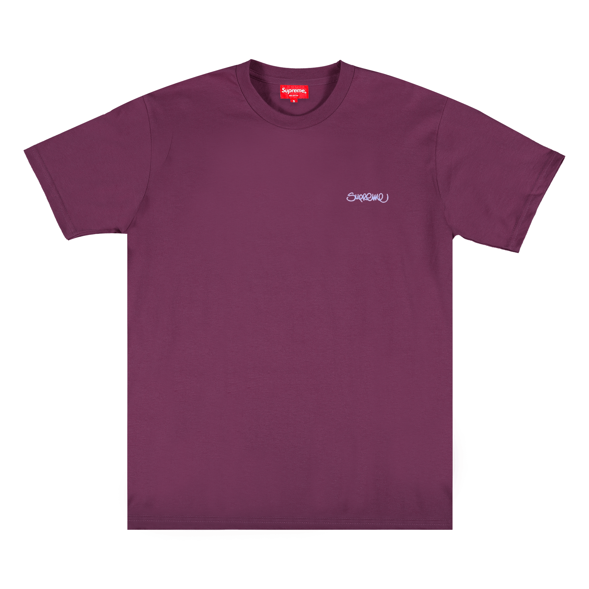 Supreme Washed Handstyle Short-Sleeve Top 'Plum'