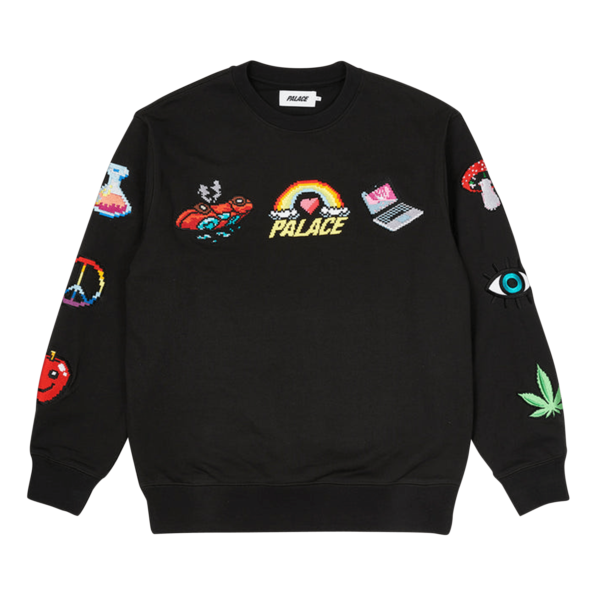 Palace Mixed Media Bitmap Crew 'Black'