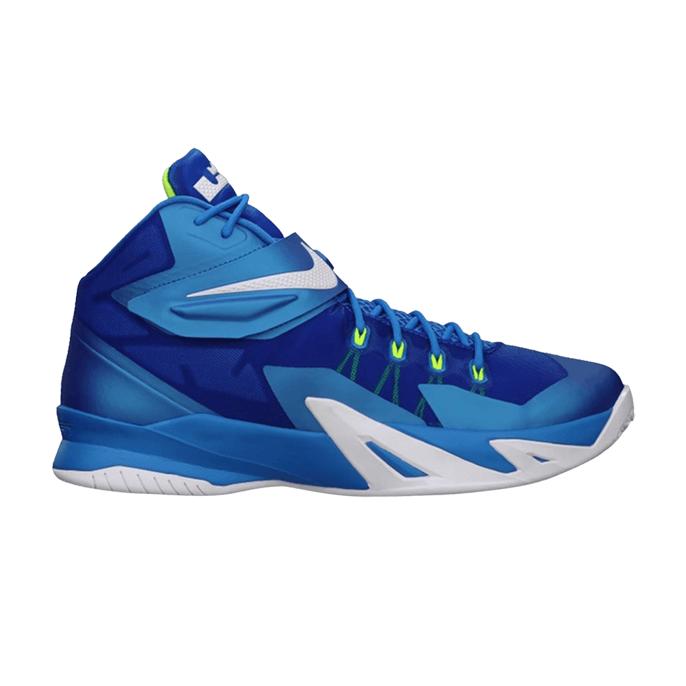 Nike LeBron‎ Shoes Mens Size 10.5 Blue Black Basketball Sneakers 688579-414 Buy Nike Zoom LeBron Soldier 8 Premium - 688579 414 | GOAT main image 3