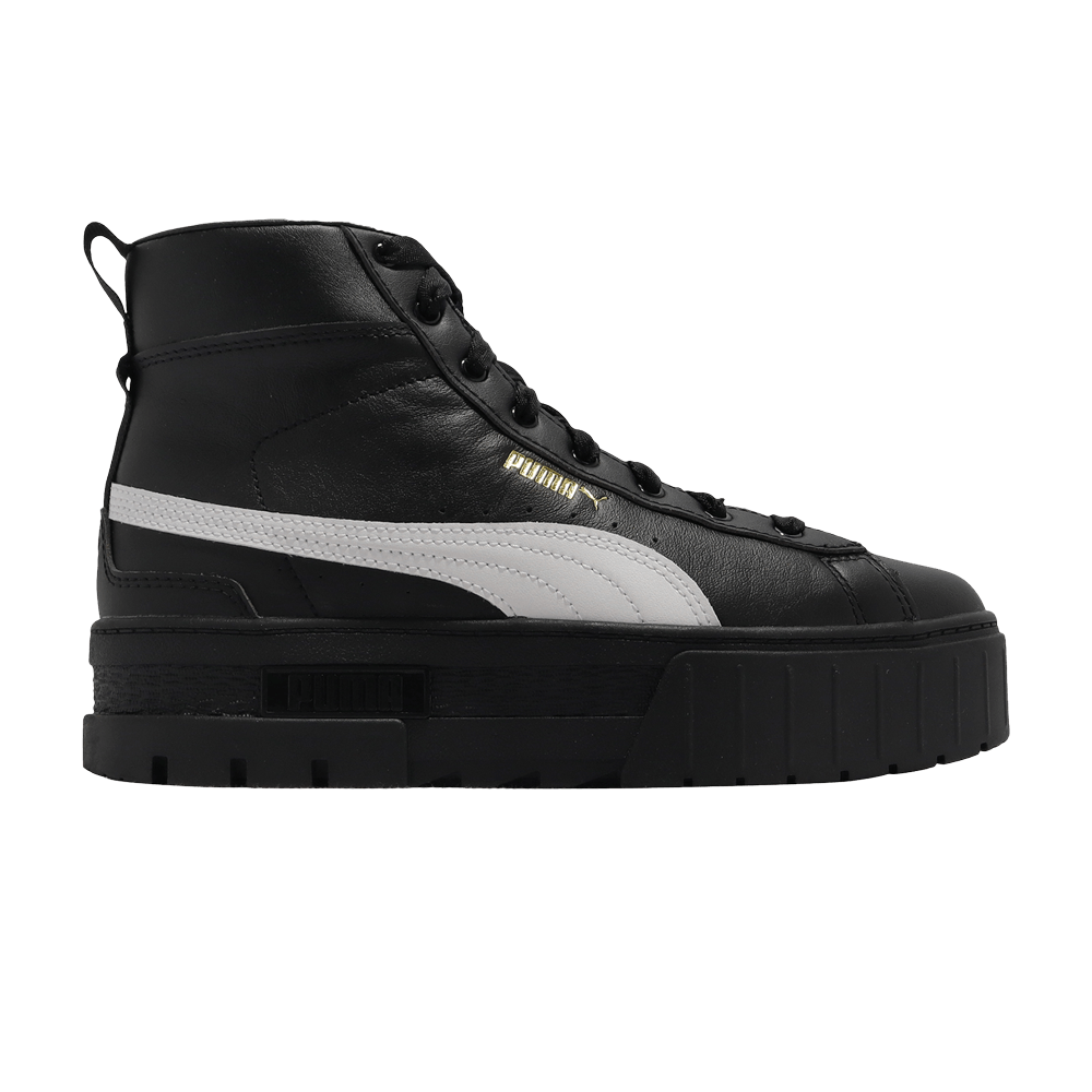 Pre-owned Puma Wmns Mayze Mid 'black White'