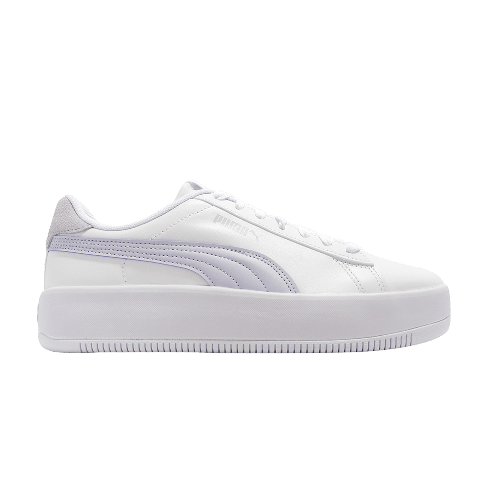 Pre-owned Puma Wmns Lily Platform Laced 'white Purple Heather'