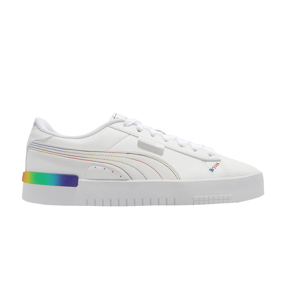 Pre-owned Puma Wmns Jada 'rainbow Hues - White'