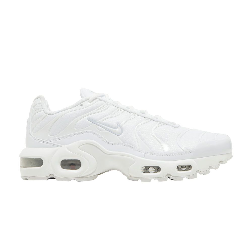 Nike Air Max Plus GS 'White Metallic Silver'