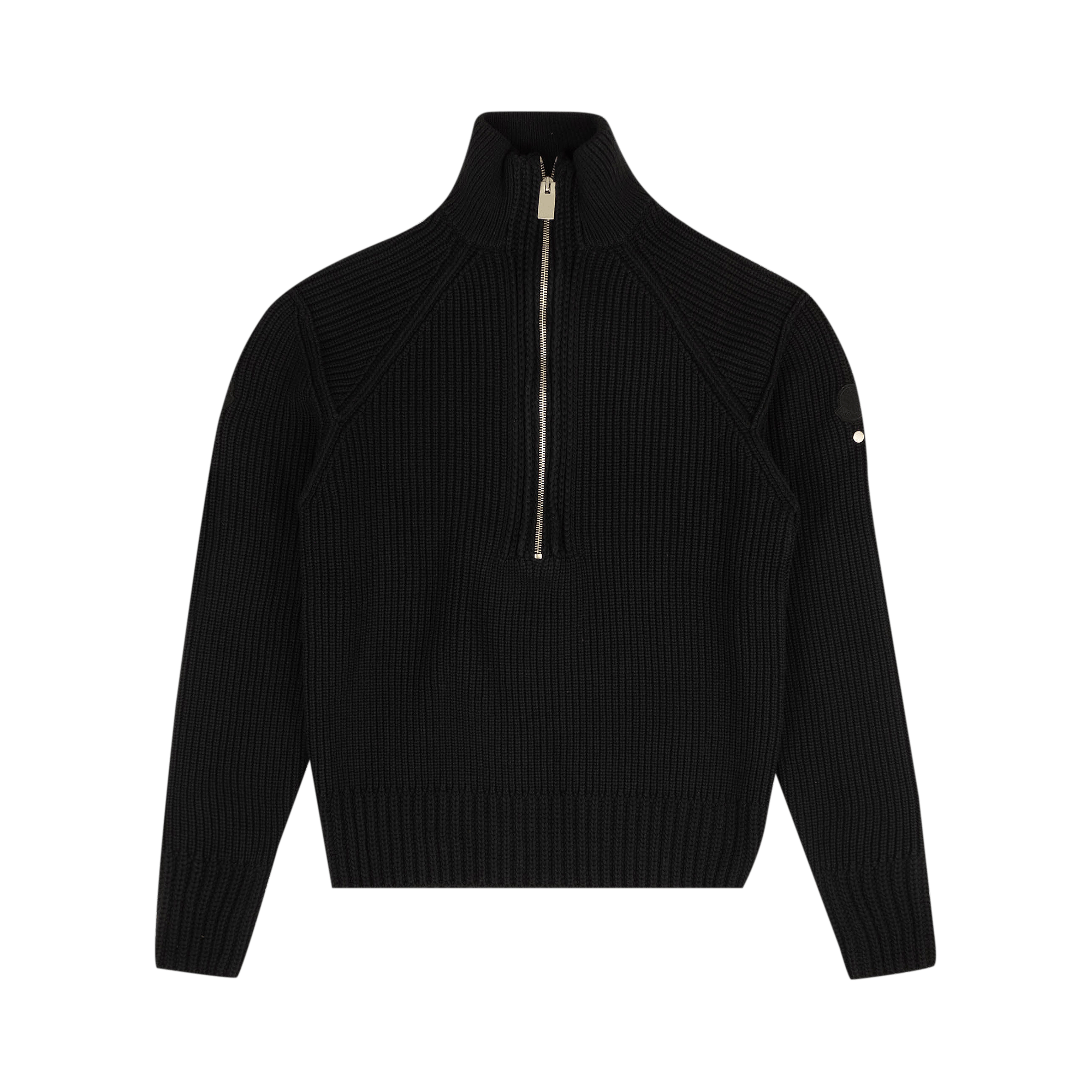Moncler Knit Zip Up Sweater Jacket 'Black'
