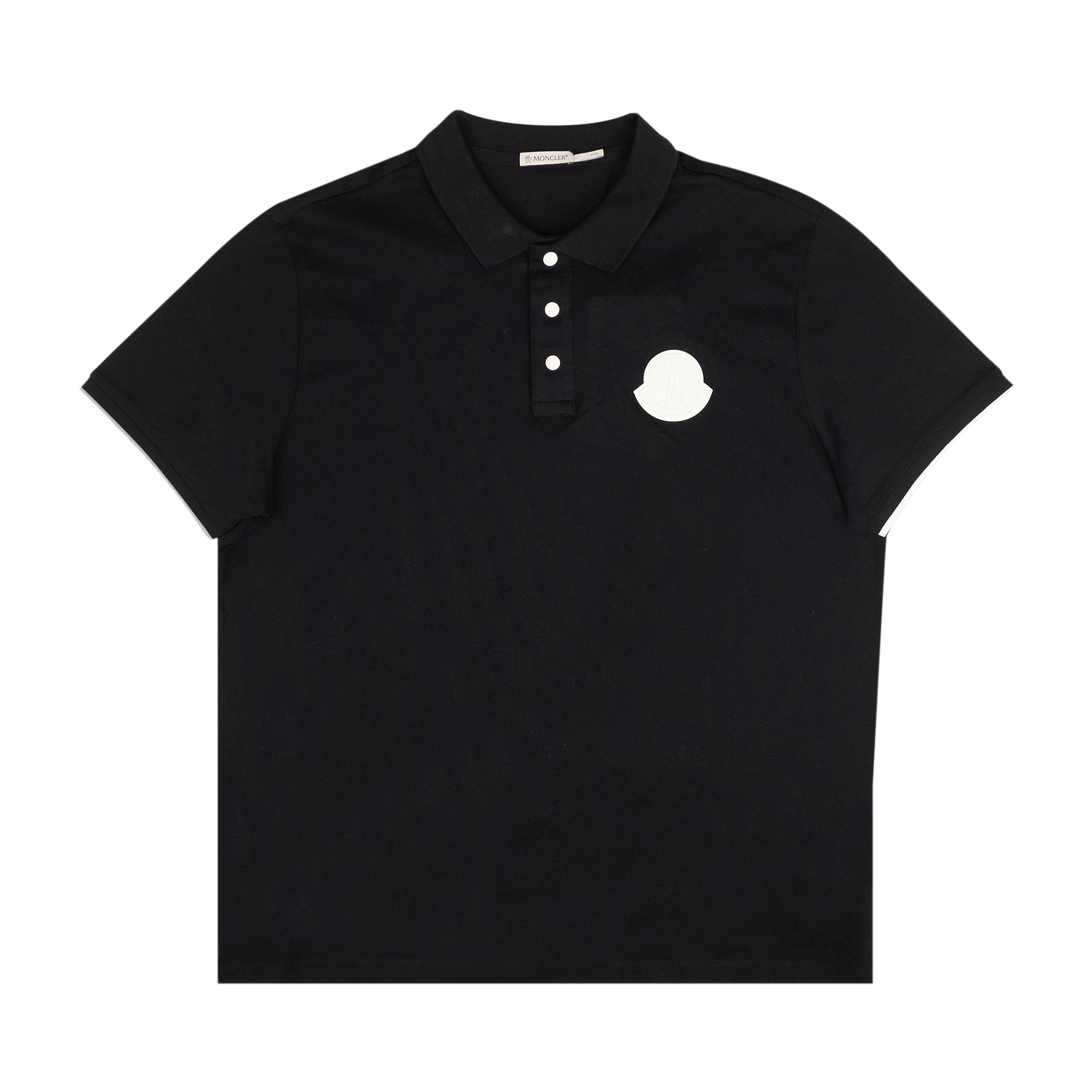Moncler Logo Patch Short-Sleeve Polo Shirt 'Navy Blue'