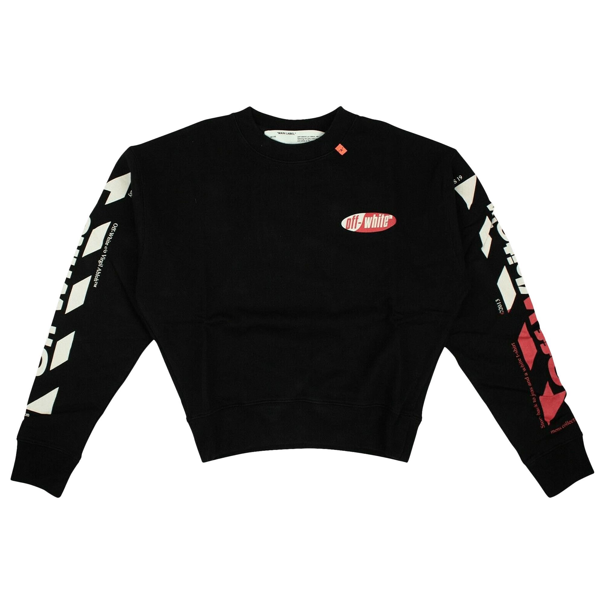 Off-White Split Crewneck Sweatshirt 'Black'