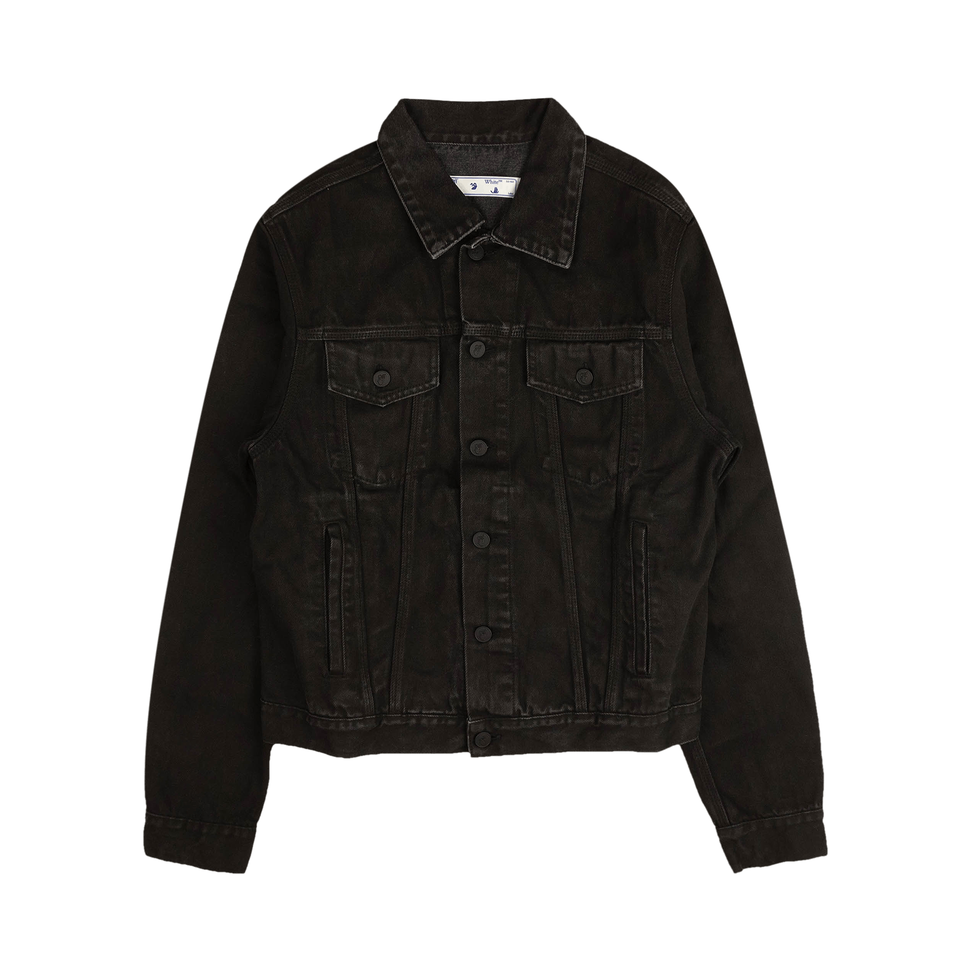 Off-White Agreement Slim Denim Jacket 'Black'