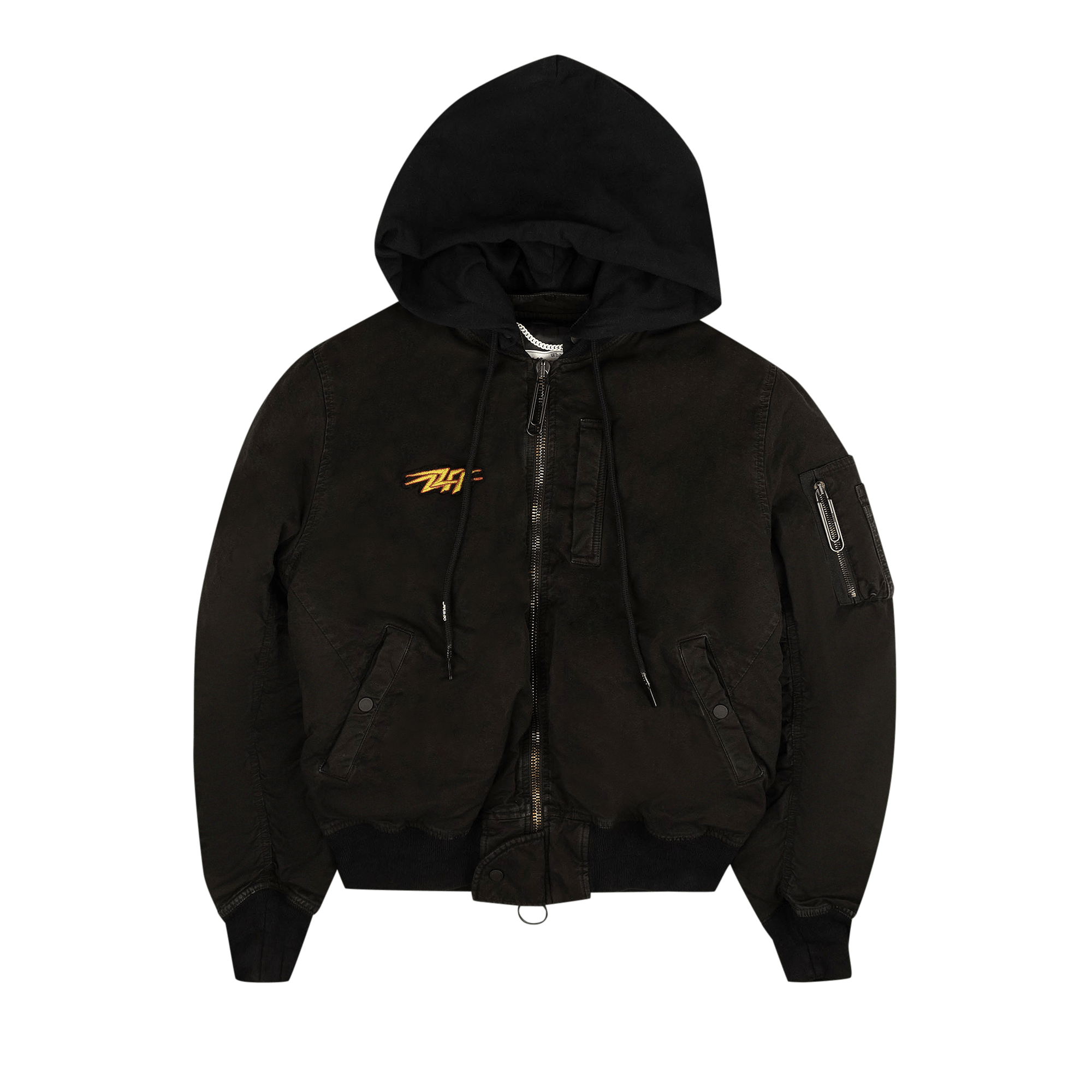 Off-White Stencil Vintage Bomber 'Black'