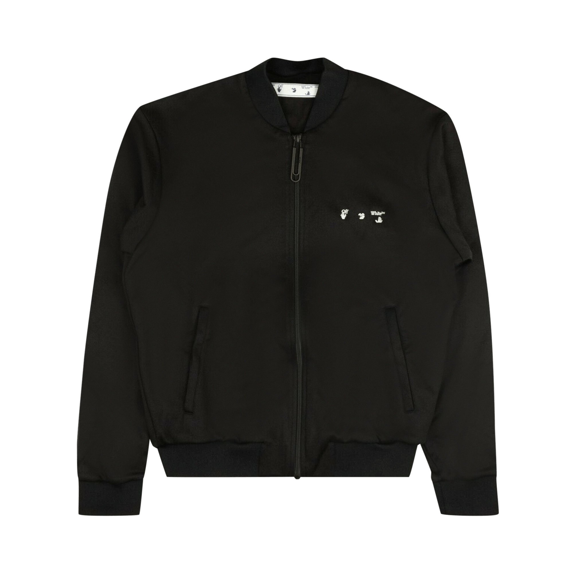 Off-White Slim Logo Track Top 'Black'