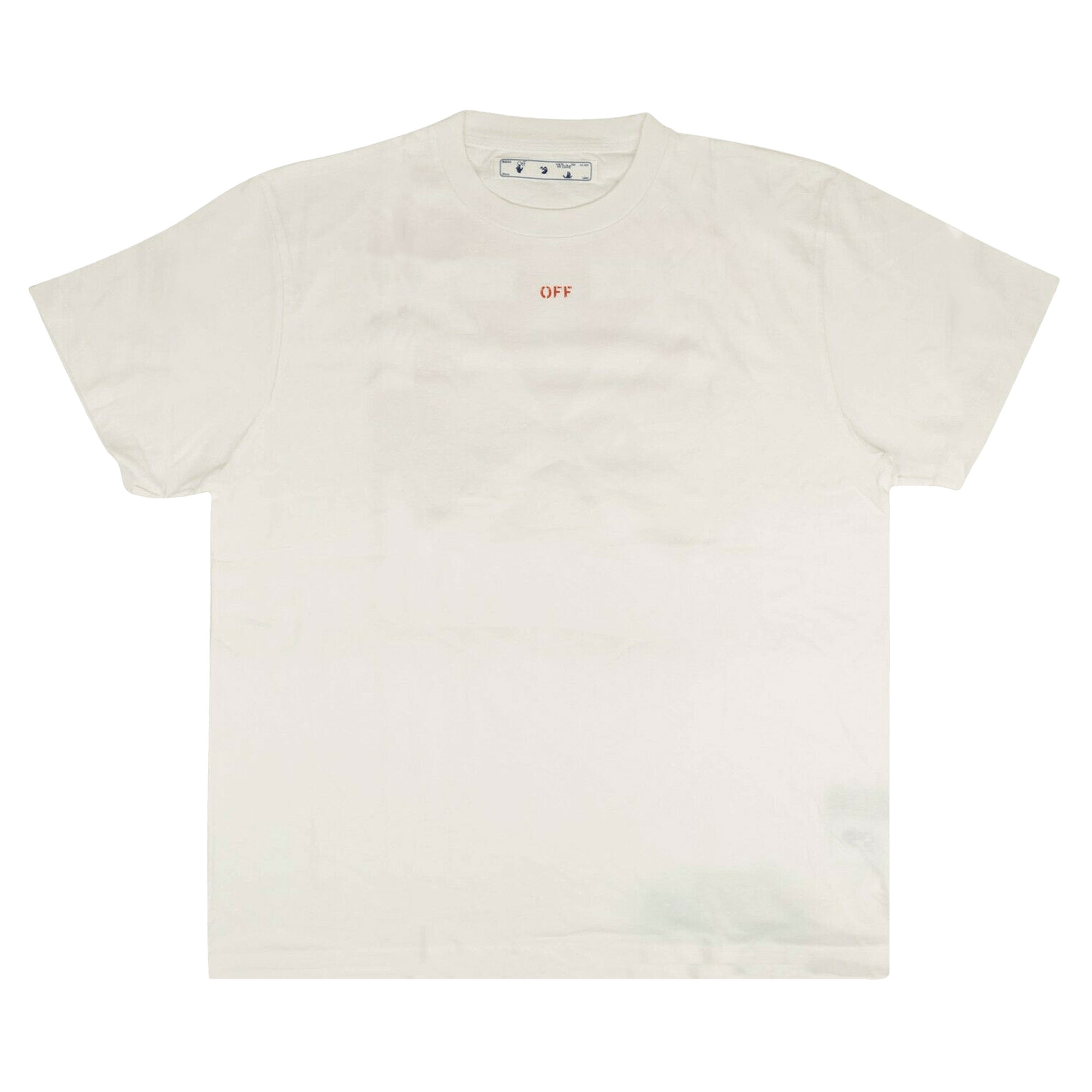 Off-White Stencil Logo T-Shirt 'White/Red'
