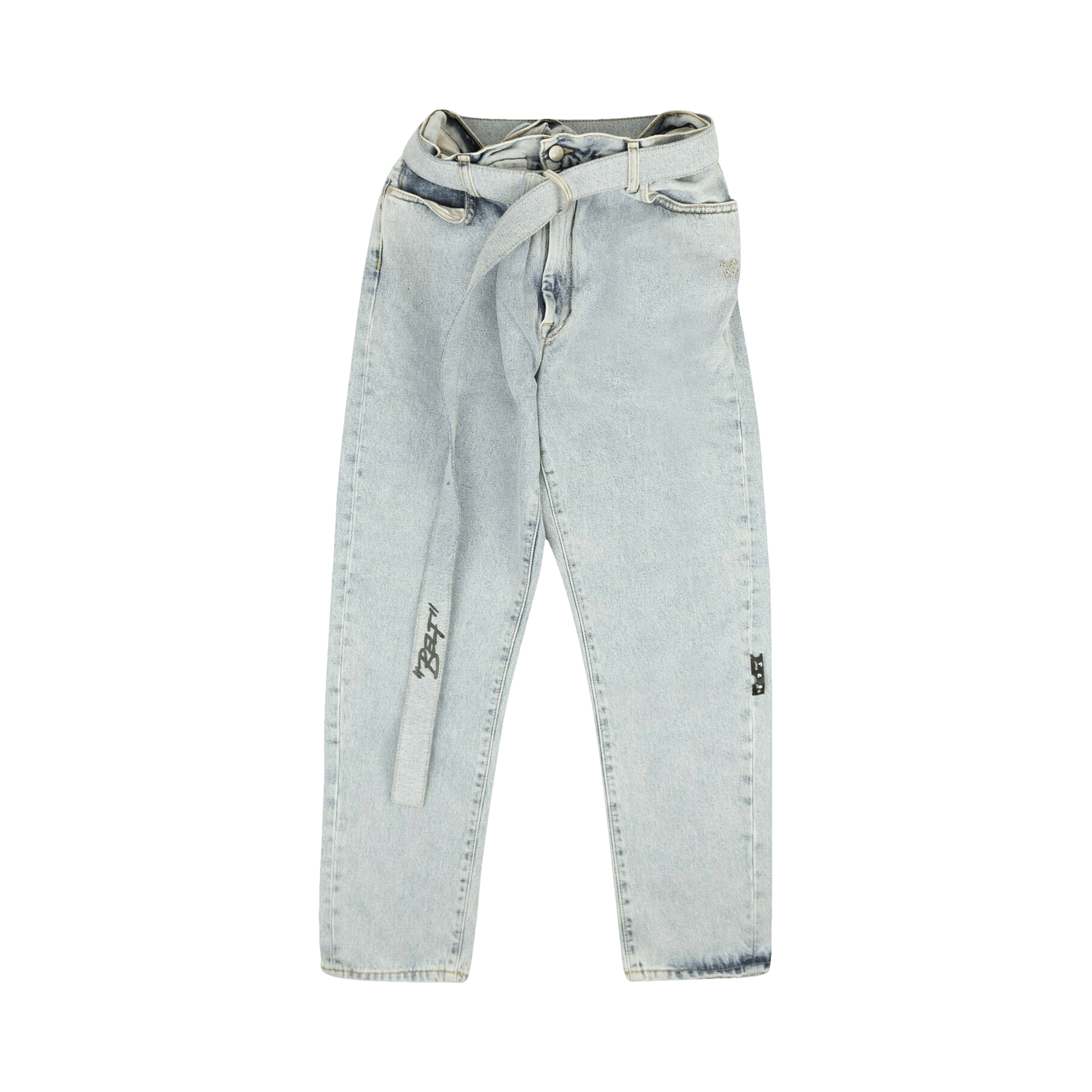 Off-White Stripe Low Crotch Jean 'Blue/Black'