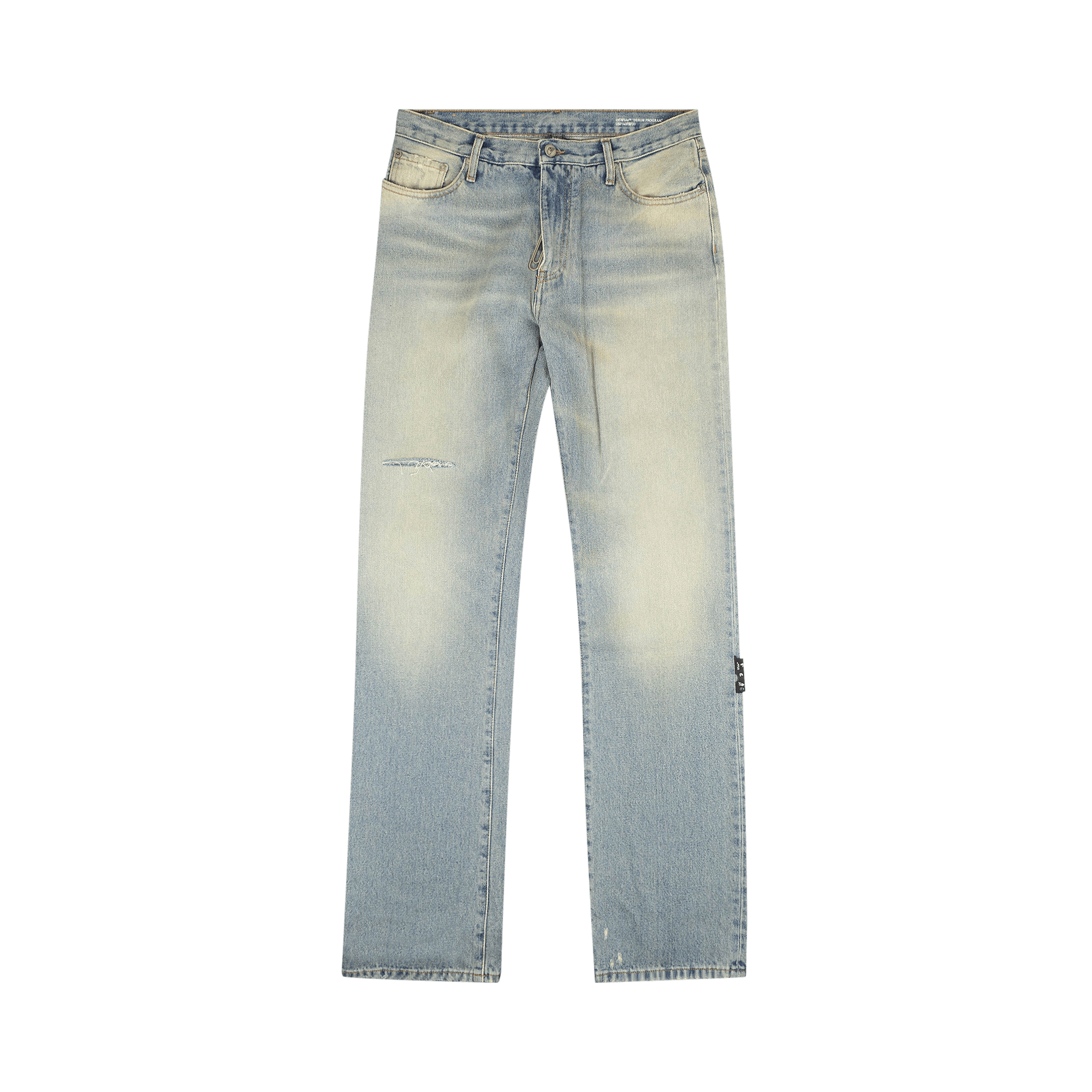 Off-White Distressed Dirty Jean 'Blue'