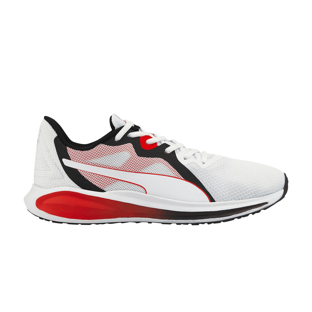Pre-owned Puma Twitch Runner 'white High Risk Red'