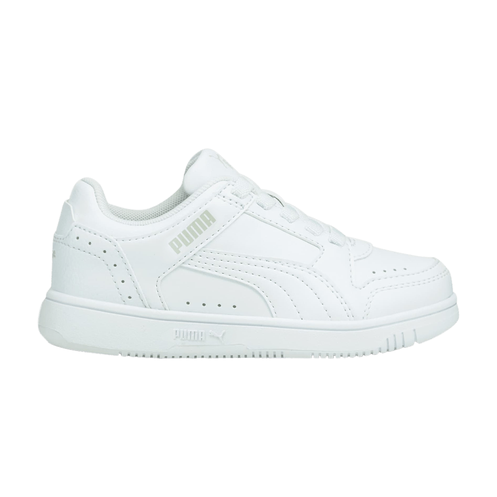 Pre-owned Puma Rebound Joy Low Little Kid 'white Grey Violet'
